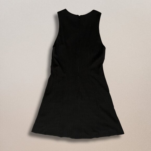 Vintage Whistles Black Mini Dress | Made in UK | 90s Minimalist A-Line - Picture 3 of 6